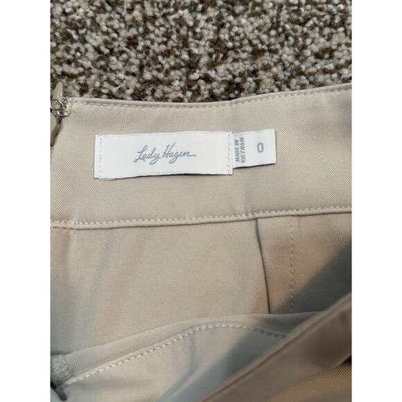 Lady Hagen Women's Skort Beige Khaki Shorts & Skirt Pockets Size 0 - Picture 4 of 10